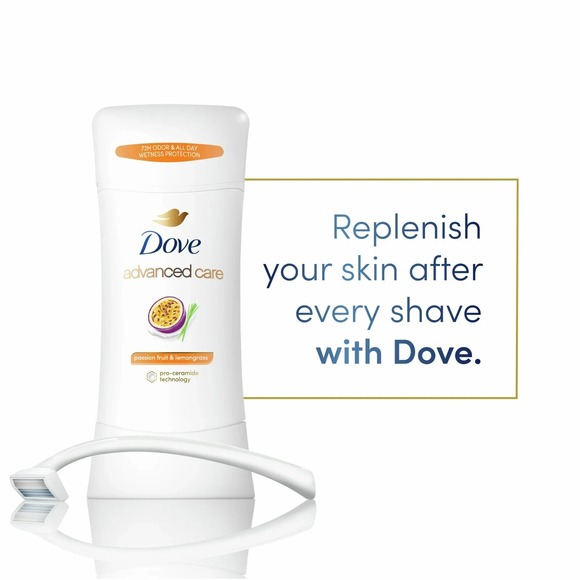 Dove Advanced Care Deodorant Stick Passion Fruit & Lemongrass 2.6 oz (Pack of 2) - Picture 2 of 6
